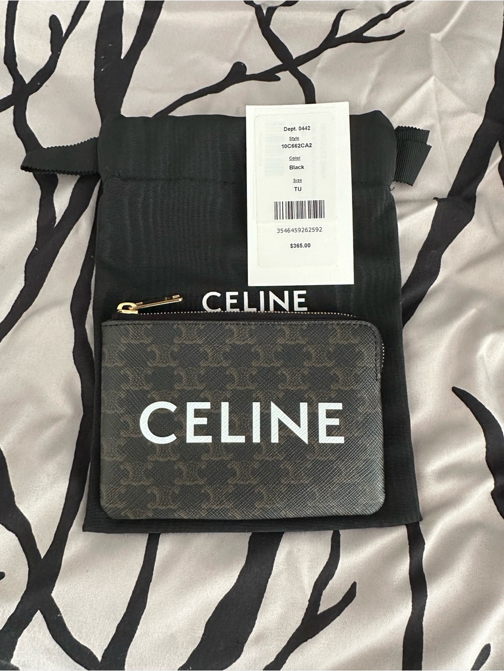 Celine Triomphe Coin Purse with key ring